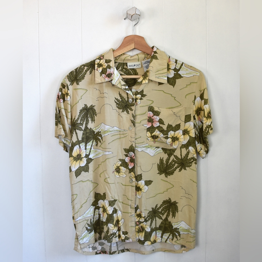 ☆ VINTAGE White Stag Hawaiian Island Camp Shirt